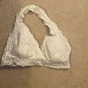 Large white bralette, worn once